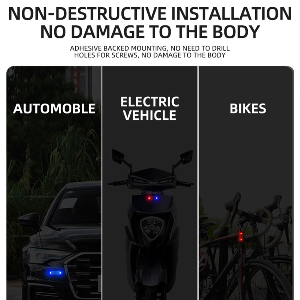 Luce di allarme antifurto a en - Drone Strobe Light recensione e prezzo